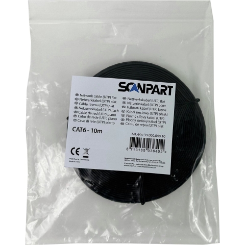 Scanpart Netwerkkabel (utp) Plat 6 10m