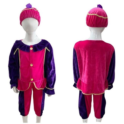 Verkleedset Pietenpak Paars-Roze 3-5 Jaar