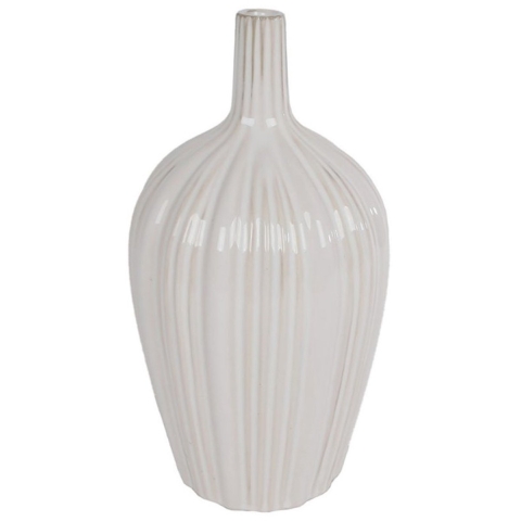 Vaas Annet M Wit Aardewerk 14,5x14,5x28cm