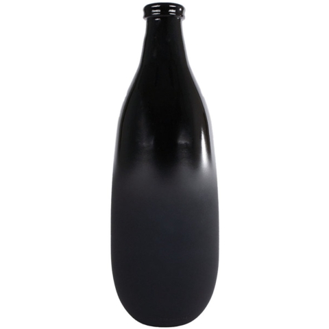 Vaas Montana S Mat/glanzend Zwart Glas 15x15x40cm