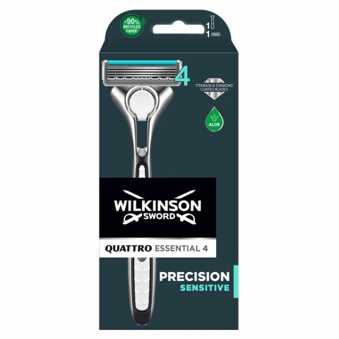 3x Wilkinson Quattro Scheermes Essential 4