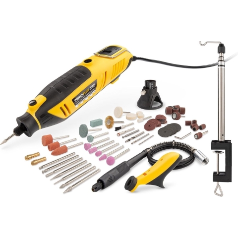 Powerplus POWX1341 - Roterende multitool - 200W - 126 accessoires - Variabele snelheid