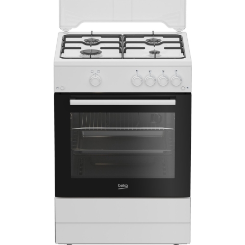 Beko FBG62010DW - Vrijstaand fornuis - 4 gasbranders - Wit