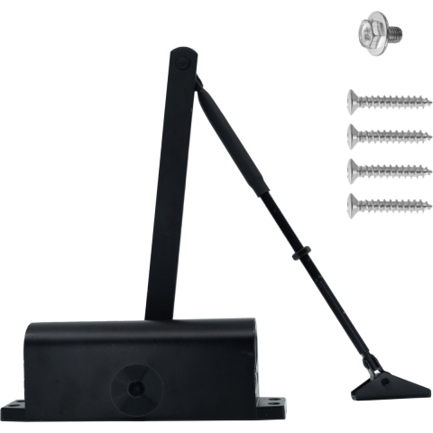 Gtrise Large - Verstelbare Deurdranger T/M 100KG - Hydraulisch - Voor binnen&buiten - Zwart