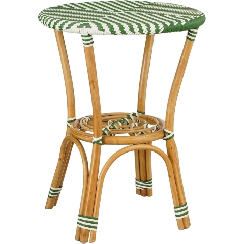 Mica Decorations Mandox - Bistrotafel voor Buiten - H66 xØ50 cm - Donkergroen Wit