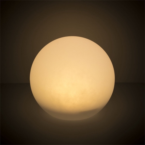 Century Italia Bolla Solar 25 - oplaadbare tafellamp op zonne-energie en met kabel - Ø 25 x 23 cm - 0,4W RGB+W LED incl. - IP44 - wit