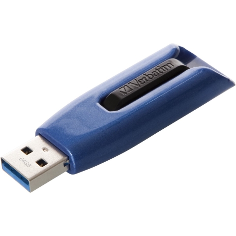 Verbatim V3 Max USB-stick 64 GB Blauw 49807 USB-A 3.2 Gen 1