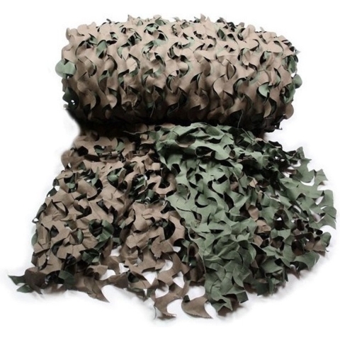 Fosco Camouflagenet - 3 x 2,4 meter - Leger decoraties netten - groen - schutkleuren -
