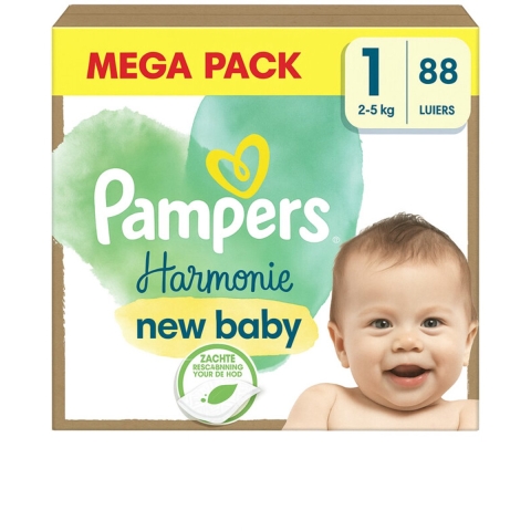 Pampers Harmonie Luiers Maat 1 (2-5kg) 88 stuks
