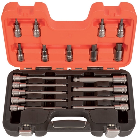 Bahco Schroevendraaierdopsleutels 1/2" | zeskant | metrisch - 18-delig - koffer - S18HEX