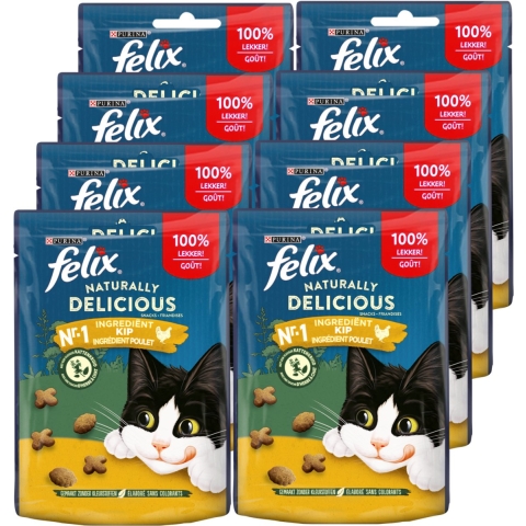 8x Felix Naturally Delicious Kip 50 gr