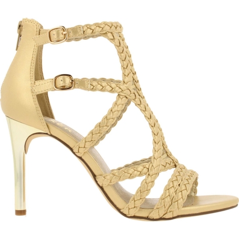 Bullboxer Sandal - Platte sandalen - Gevlochten banden - Goud - 40