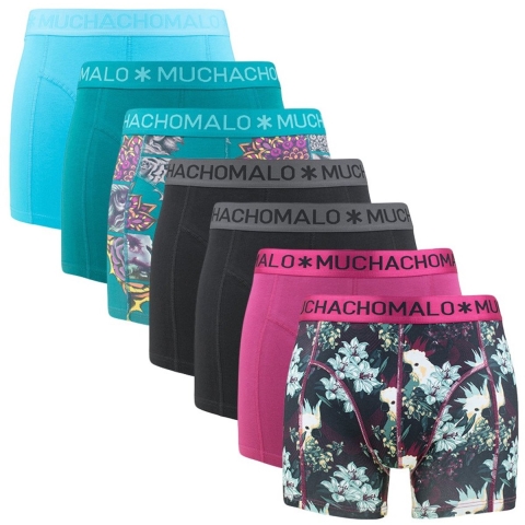 Muchachomalo heren 7P boxers - lange pijp - stretchkatoen multi (7 stuks)