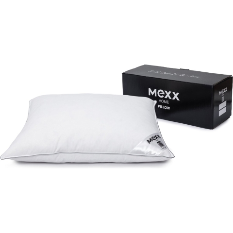 Mexx Excellent - Hoofdkussen medium - Dons en veren - Katoenen tijk - 60 cm x 70 cm