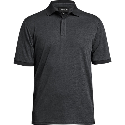 Tenson TXlite Melange Polo - Sneldrogend - Zwart - 3XL