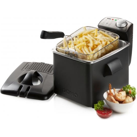 DOMO DO1014FR - Friteuse - 4,5L met kijkvenster en geurfilter - RVS