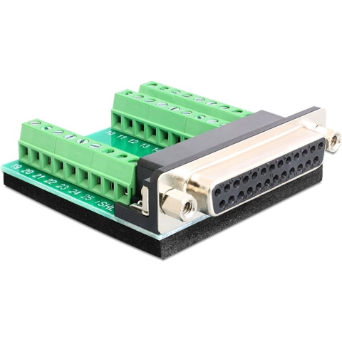 Delock Adapter 65317 D-sub female connector 180 ° Aantal polen: 25, 27 1 stuk(s)