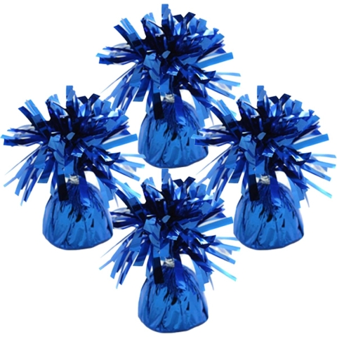 Ballon gewichtjes - 8x - blauw - 170 gram - gewichtjes voor helium ballontrosjes -