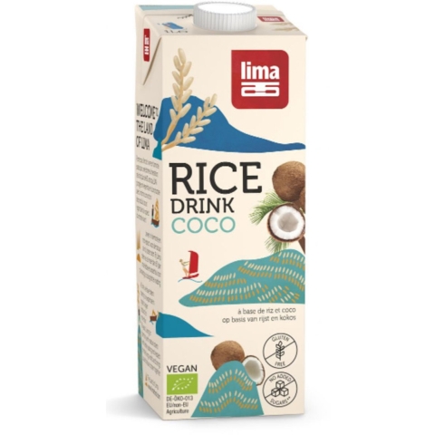 8x Lima Rijstdrink Kokos 1 liter