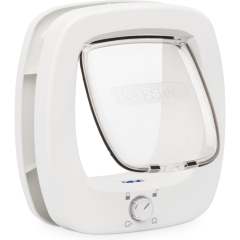 Kattendr big cat flap 19,6x18,4 wit - Hortus