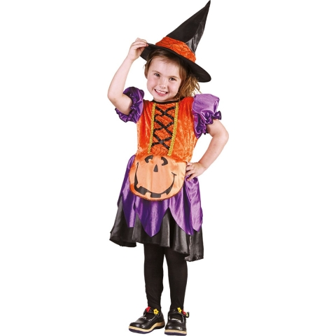 Kinderkostuum Pompoen Heks 3 4 jaar - Boland