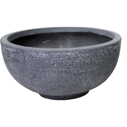Pot bowl laag Utah d44h21 grafiet - Mcollections