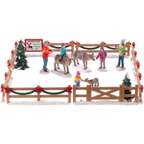 Reindeer petting zoo, set of 17 - Lemax