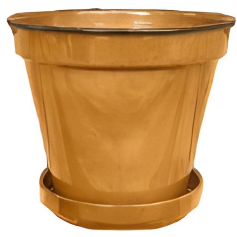Pot Cylinder Vibrant Geel M - Buitengewoon de boet