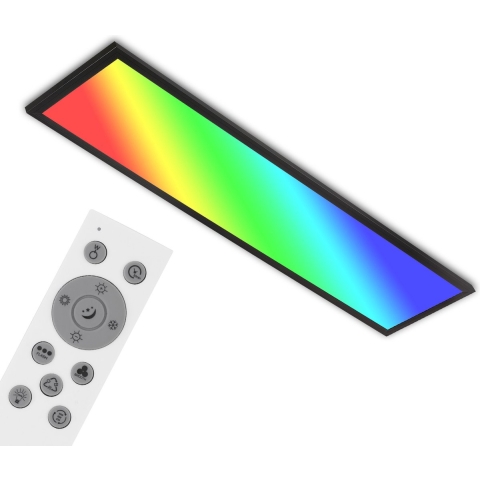 BRILONER - LED Plafonniére - dimbaar met RGB&CCT - met afstandsbediening - 100x25x6.6 cm (LxBxH)