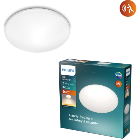 Philips Shan plafonnière - met sensor - warmwit licht - 12 W