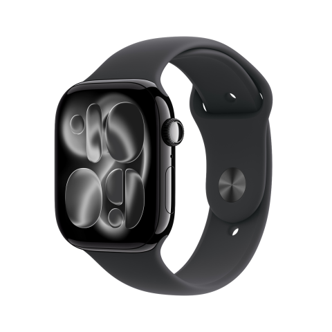Apple Watch Series 11 gps - 42mm aluminium Case - Black Sport Band M/l Smartwatch Jet