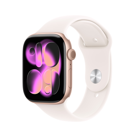 Apple Watch Series 11 gps - 42mm Aluminium Case - Light Blush Sport Band S/m Smartwatch Rose Gold