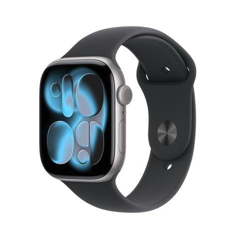 Apple Watch Series 11 gps - 46mm aluminium Case - Black Sport Band S/m Smartwatch Space Grey