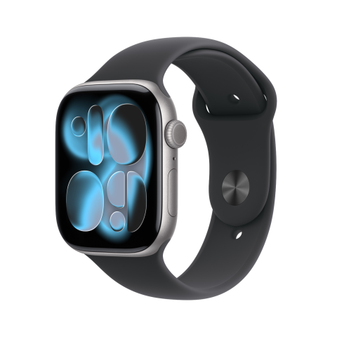 Apple Watch Series 11 gps + Cellular - 46mm Aluminium Case Black Sport Band M/l Smartwatch Space Grey