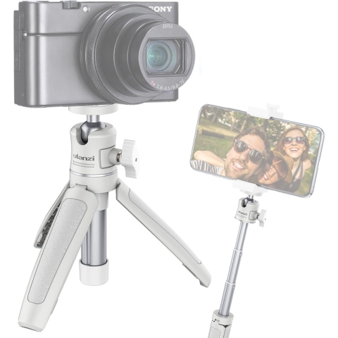 Ulanzi MT-08 vlog-statief, handgreep & selfie stick - Wit