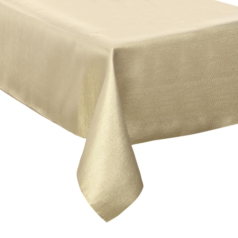 Tafelkleed - goud sparkling - 140 x 240 cm - polyester - tafellaken -