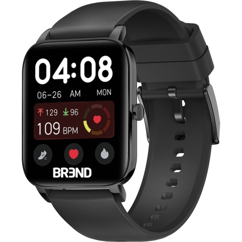 BREND BR-2223 - Smartwatch - Stappenteller en hartslagmeter - Zwart