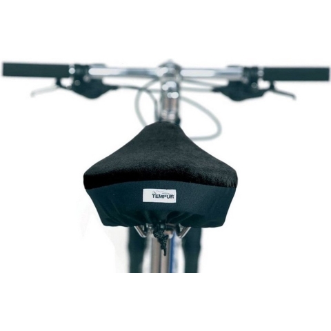 TEMPUR® - Fietszadeldekje Large - Traagschuim - Zwart - 33.5 x 33 x 3 cm