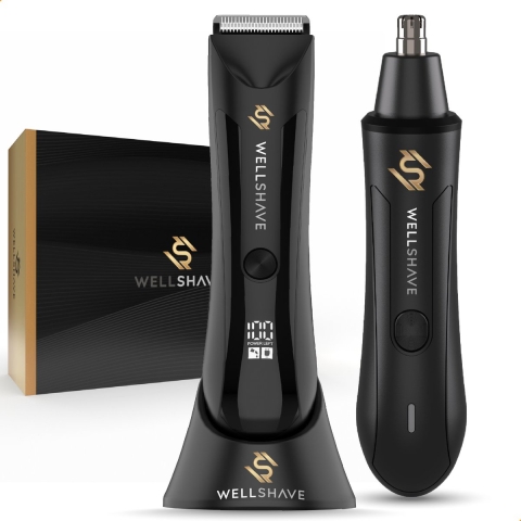 Wellshave Shave Package 2.0 - Bodygroomer&Neustrimmer - Draadloos oplaadbaar - Groom Guard