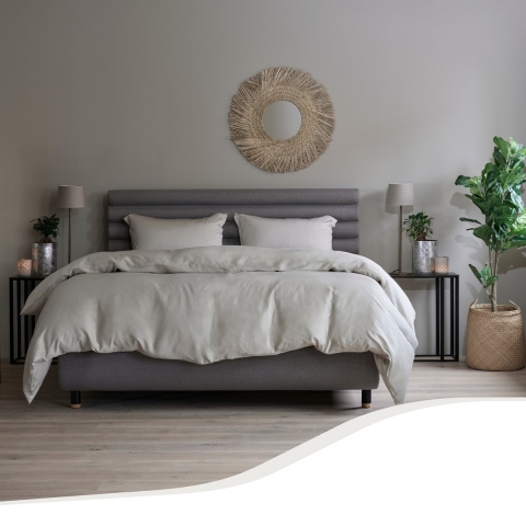 Home by TEMPUR® - Dekbedovertrek Bamboe - 100% zijdezacht - Nature - 200x200 cm (zonder kussensloop)
