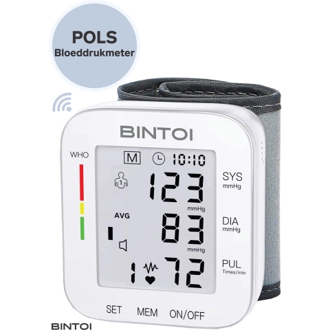 Bintoi BXE200 - Polsbloeddrukmeter - Automatisch - Aritmie-herkenning (2 stuks)