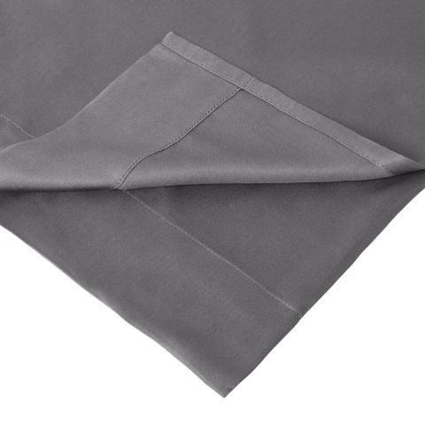 Home by TEMPUR® - Topper Hoeslaken - Zijdezacht Bamboe - 90 x 200 x 9 cm - Antraciet