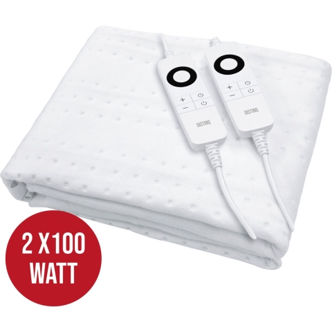 DistinQ Elektrische Onderdeken - 2-Persoons - 6 Warmtestanden - Wit