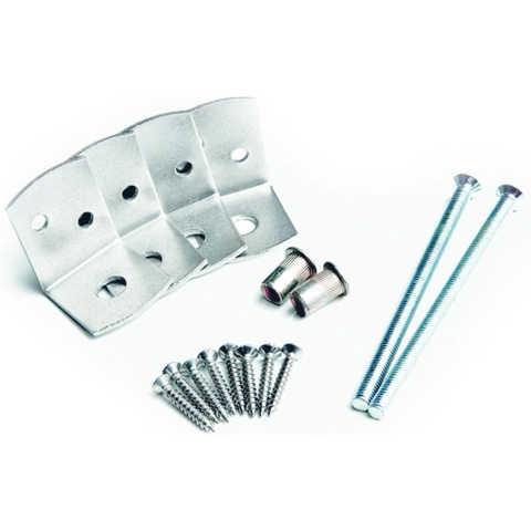 Beton bevestigingsset RVS tbv 10x10 paal Tuindeco - Tuindeco