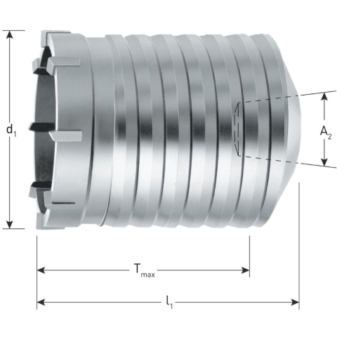 Rotec Hamerkroonboren konisch 50,0x100mm - 2070500