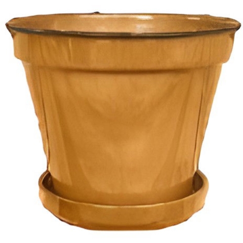 Pot Rickard Geel L 26x31cm - Buitengewoon de boet