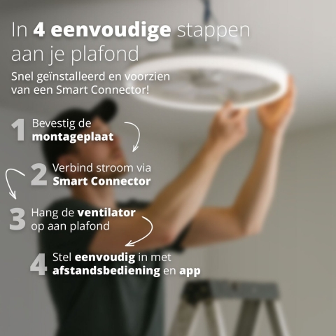 FlinQ-LumiFan-Slimme-Plafondventilator-met-Verlichting–16M-Kleuren–App-en-Remote-Bediening