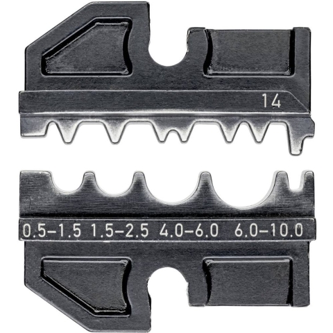 Knipex 97 49 14 Krimpinzetstuk Ongeïsoleerde knelverbinders, Ongeïsoleerde doorverbinders, Ongeïsoleerde persverbinders 0.5 tot 10 mm² Geschikt voor merk