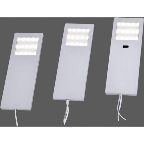 Paul Neuhaus HELENA LED-onderbouwlamp Set van 3 stuks LED LED vast ingebouwd 6 W Warmwit Aluminium