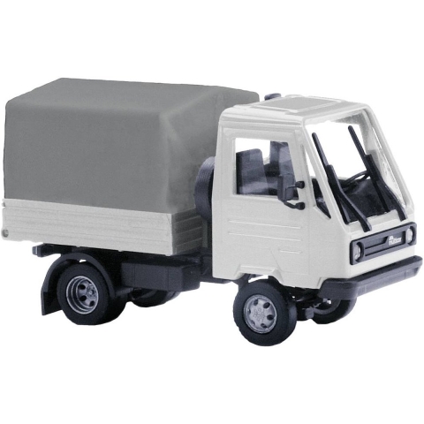 Busch 42250 H0 Vrachtwagen Multicar M26 met laadbak en dekzeil